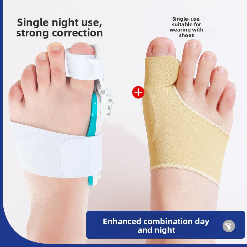 Reverse view of the bunion corrector splint showing the strap layout