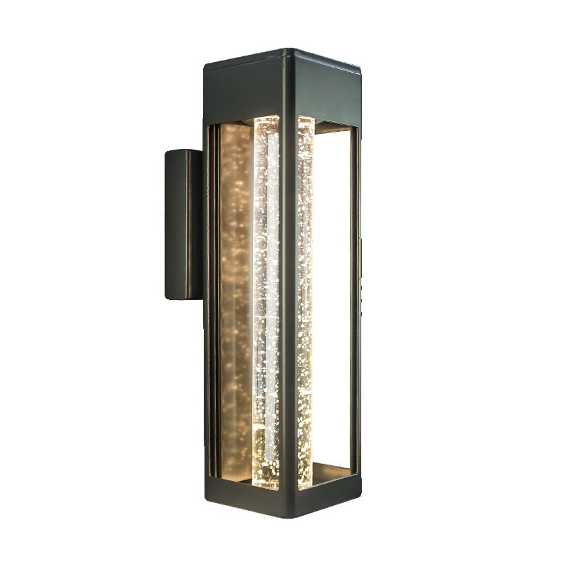 Back view of the LED wall sconce showing its fixed wall mounting bracket