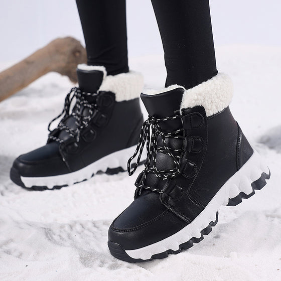 Women's Fleece-Lined Winter Snow Boots