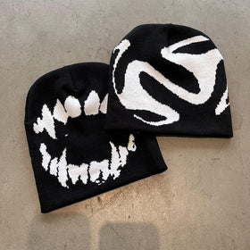 Ghost Pattern Knit Beanie