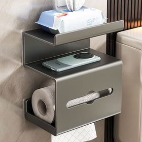 Three-Layer Wall-Mounted Bathroom Tissue Holder