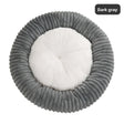 Striped Rabbit Fur Dark Gray
