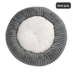 Plush Round Pet Bed | soft lighting studio shot