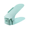 Adjustable integrated shoe rack green