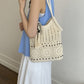 Woven Cotton Underarm Shoulder Bag