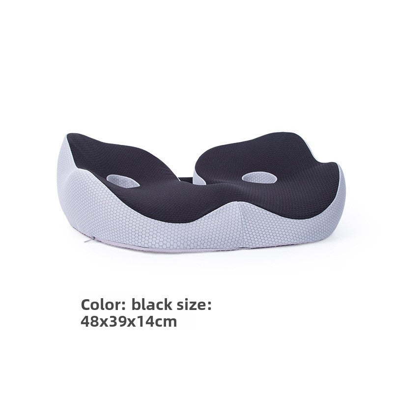 Seat cushion colour range, solid black, dark gray and navy blue tops over a light grey rim