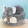 Little elephant. gray oval sponge style