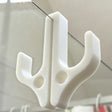 White double hook with hole