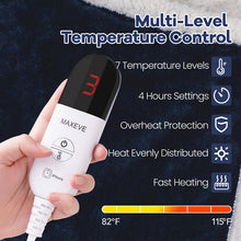 Wearable Electric Heated Blanket with Sleeves and Foot Pocket