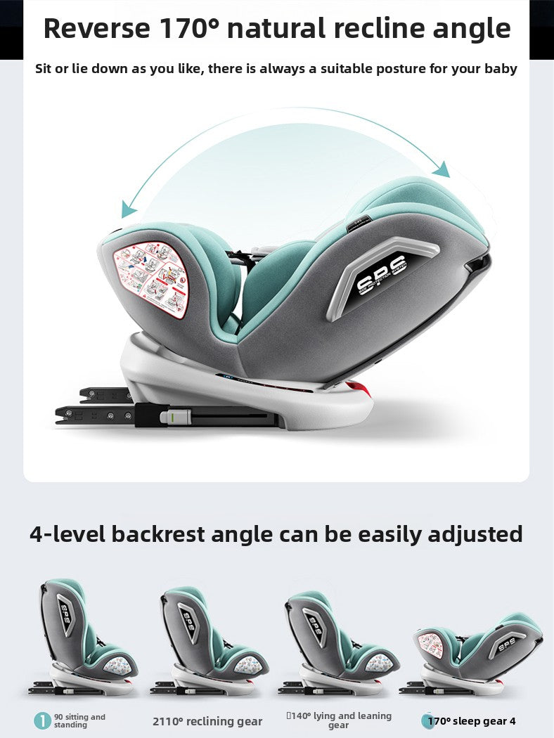 Detail of the rigid ISOFIX connector that anchors the child car seat