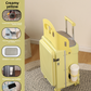 Children's foldable front-opening swivel suitcase