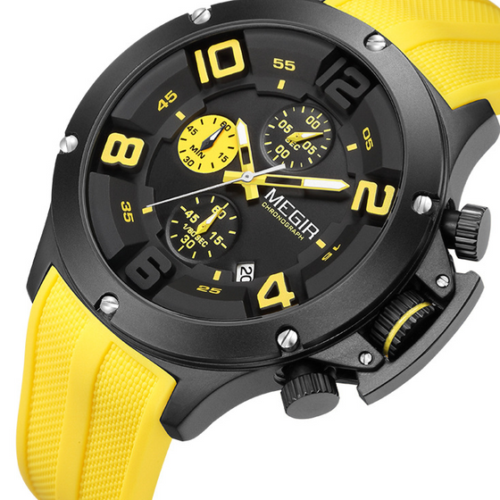 MEGIR Sports Chronograph Quartz Watch