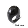 Black Stone Faceted