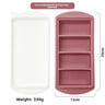 4 Cavities 29 cm Tray, Dusty Rose