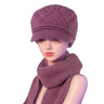 Red camel hat  scarf