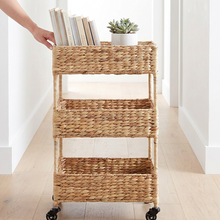 Nordic Wheeled Straw Storage Rack