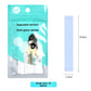 Teal pouch of Small fashion tape strips beside one strip measured at 8.5 by 1.2 cm, 36 pieces
