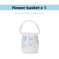 Porcelain flower basket with a blue plum blossom pattern