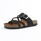 Adjustable Buckle Woven Sandals | feature close up detail