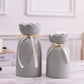 Modern Flower Vase with Marble | detail of finish and build