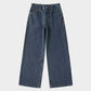 Straight-leg loose jeans