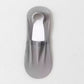 Flat pair of men's cotton sole invisible socks with silicone anti-slip heel grip