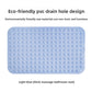 Moulded bath mat in one piece PVC, drainage holes visible between the raised domes