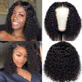 Drawstring Water Ripple Short Wavy Wig