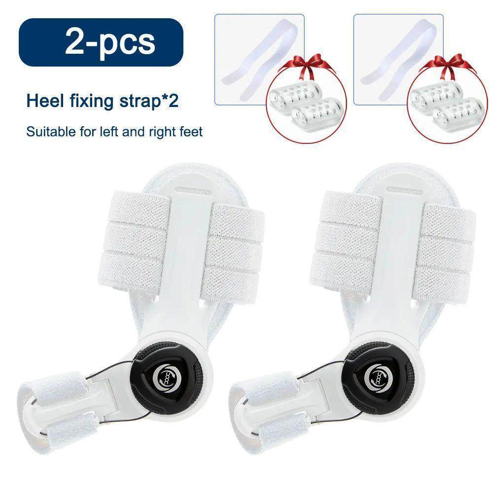 Two-piece set of big toe straightener bunion splints for both feet
