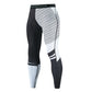 Mens quick dry printed compression legging printed edge to edge in a digital pattern