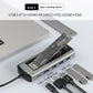 Six in one Type-C dock with an M.2 NVME SSD sliding into the built-in storage slot