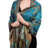 Cashew flower scarf-hole blue