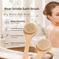 Handheld Body Bath Brush with Boar Bristles