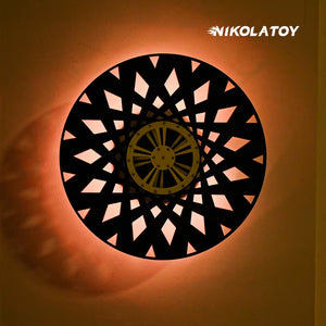 NIKOLATOY Visual Art Illusion Time Space Shuttle Colorful Light Desktop Wall Hanging Ornament for Home Office Art Decor Lovers