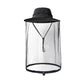 Wide brim mosquito net sun hat shown on a plain studio background