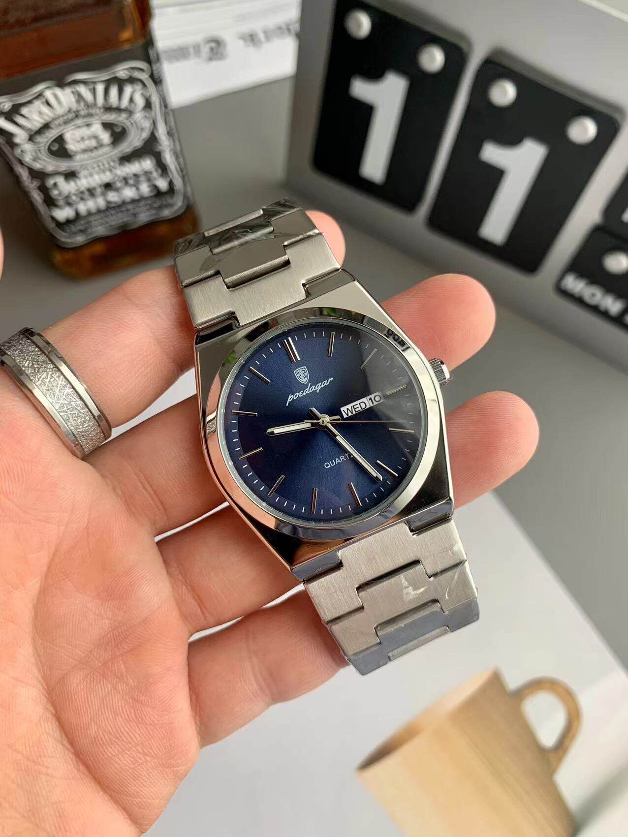Ultra-Thin Square Quartz Watch | side profile angle shot