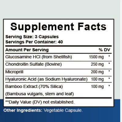 Glucosamine | side profile detail close up