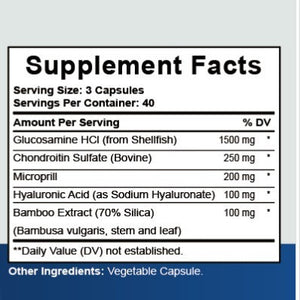 Glucosamine | side profile detail close up