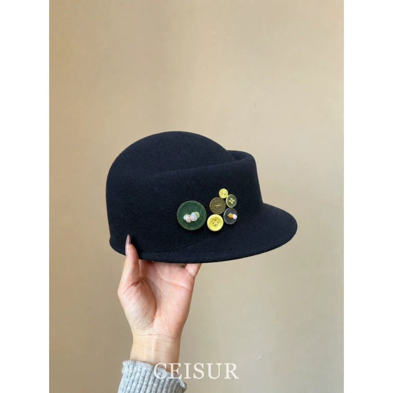 Retro Wool Equestrian Beret Hat