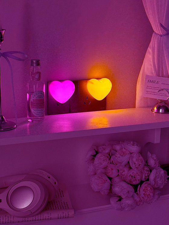 Pink Ambient Night Light with Smart Switch for Bedroom