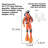 Orange Diver Swimming Pose With Cord And Ball