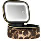 PU Leather Makeup Case with Mirror and Light