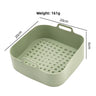 Large Square Stud Base Avocado Green