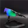 Translucent Gray Frame Green Lens