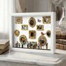 10in Square White Frame White Back