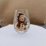 Flat Snowman Round