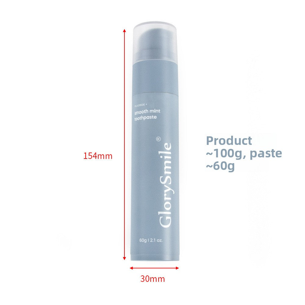 GlorySmile toothpaste tubes in fruity flavors arranged together