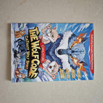 The Wolf Code caricature book cover with cartoon wolf and cat characters