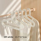 Off-white Adult Hanger on a wooden rail beside a white garment, 23.7 x 41 x 2 cm
