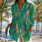 Long Sleeve Floral Print Shirt | in use scenario daily moment